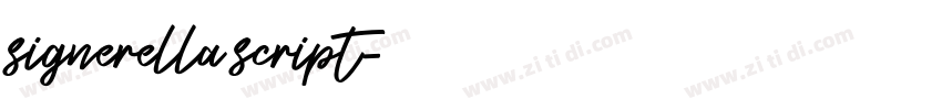 signerella script字体转换 signerella script字体转换
